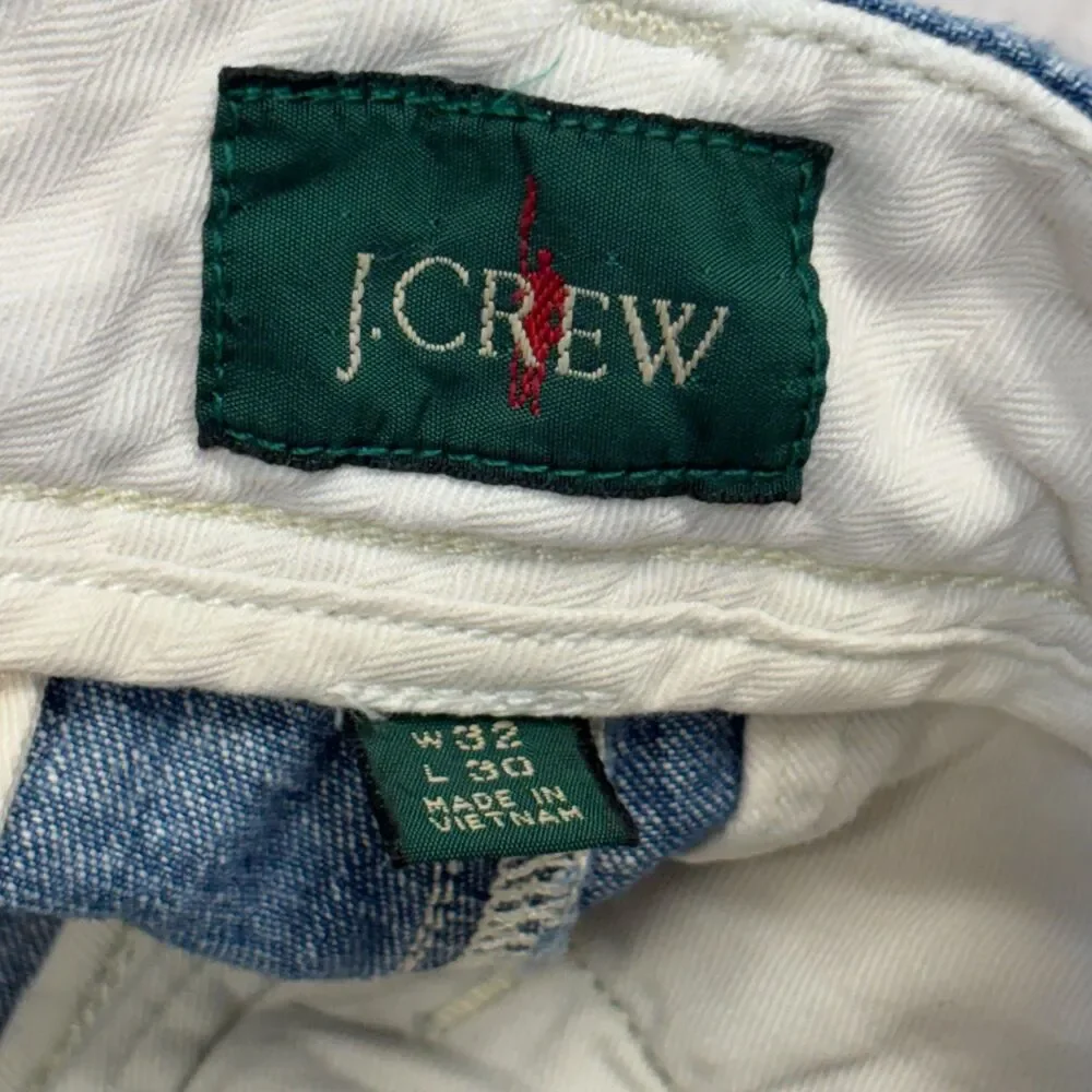 J. Crew Oarsman Men Classic Trouser Jeans Size 32x30 Blue Denim SP25 D125 -10